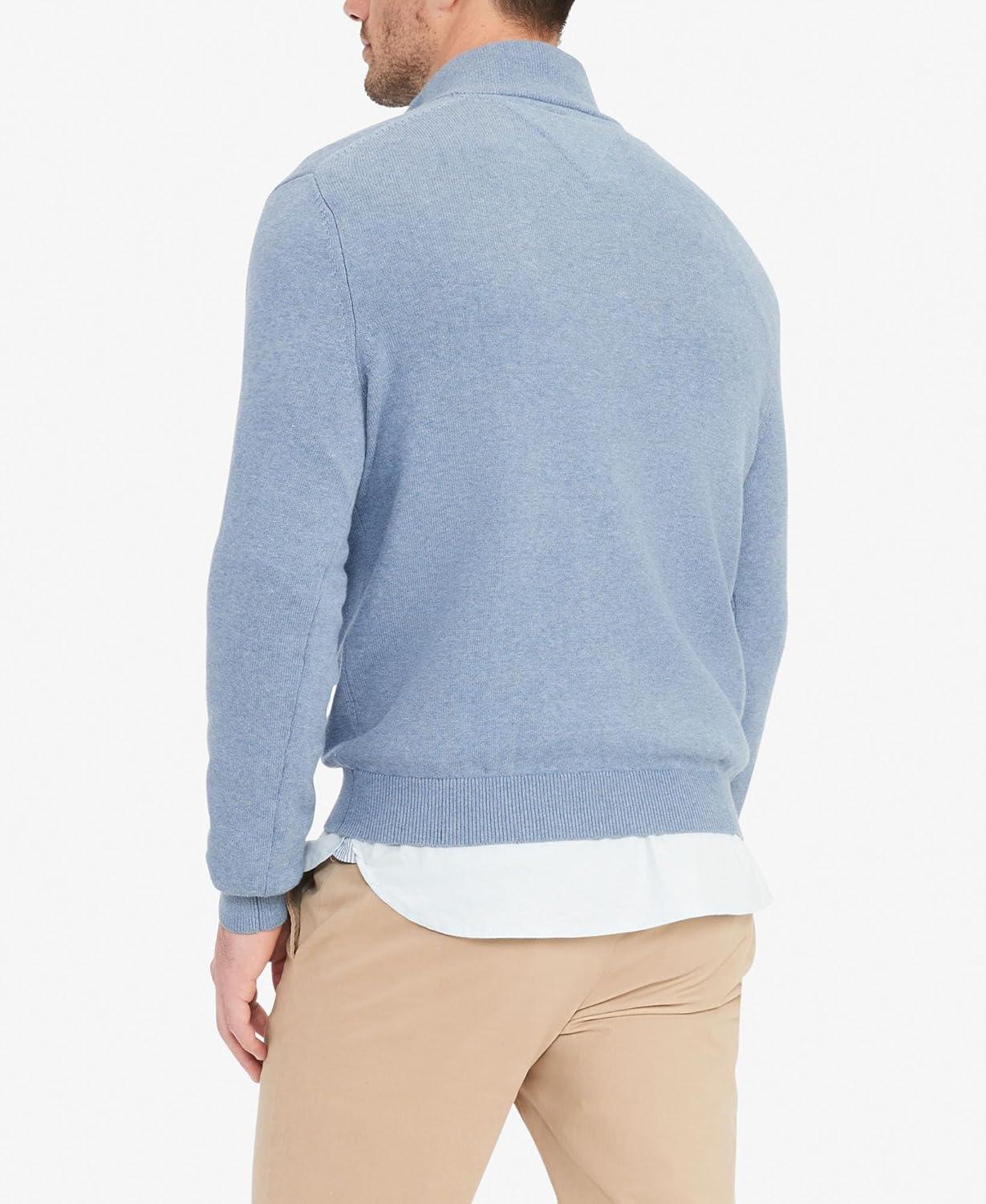 imageTommy Hilfiger Bill 14 Zip SweatshirtFleet Blue Heather