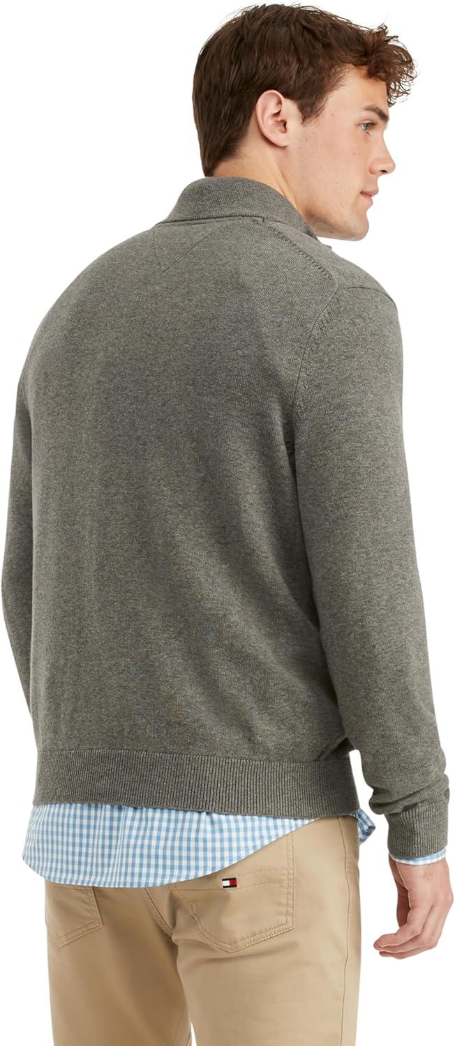imageTommy Hilfiger Bill 14 Zip SweatshirtGrey Heather