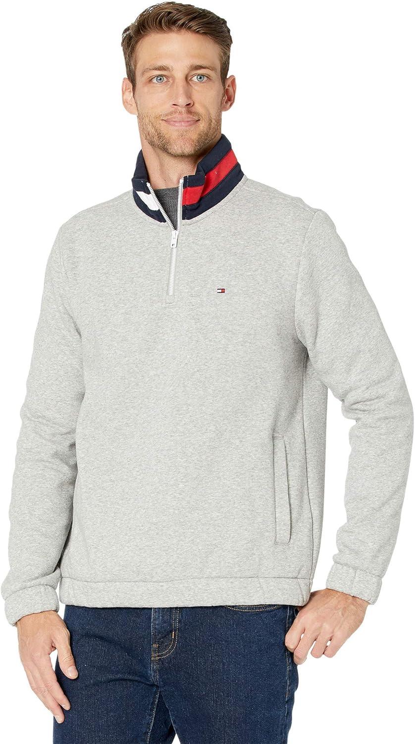 imageTommy Hilfiger Bill 14 Zip SweatshirtGrey Heather