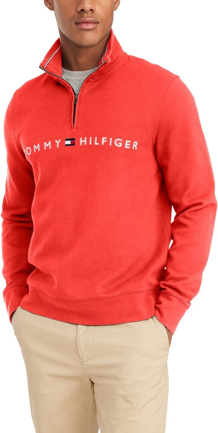 imageTommy Hilfiger Bill 14 Zip SweatshirtHaute Red