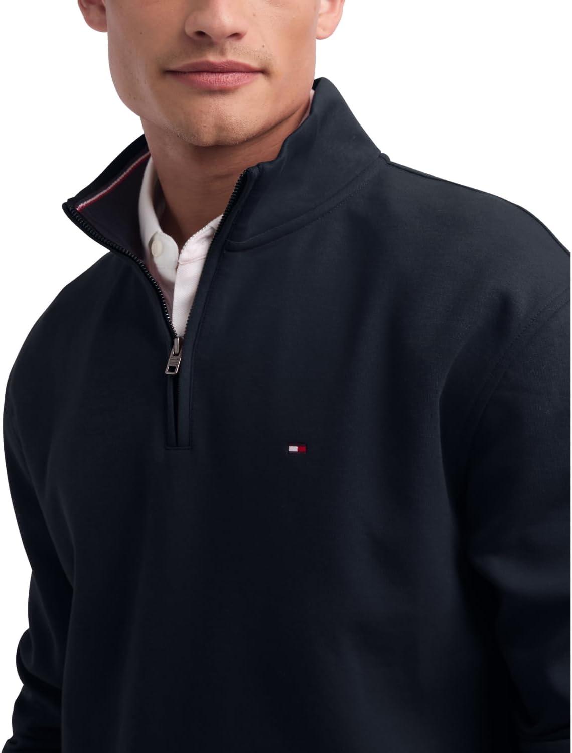 imageTommy Hilfiger Bill 14 Zip SweatshirtJet Black