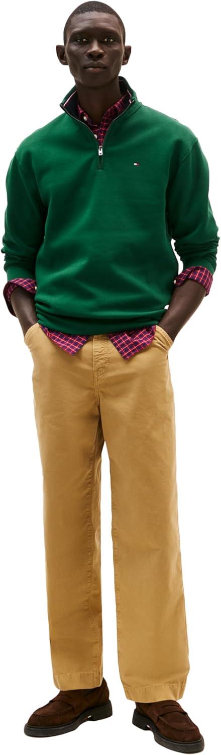 imageTommy Hilfiger Bill 14 Zip SweatshirtOrnamental Green