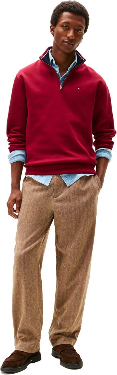 imageTommy Hilfiger Bill 14 Zip SweatshirtRouge