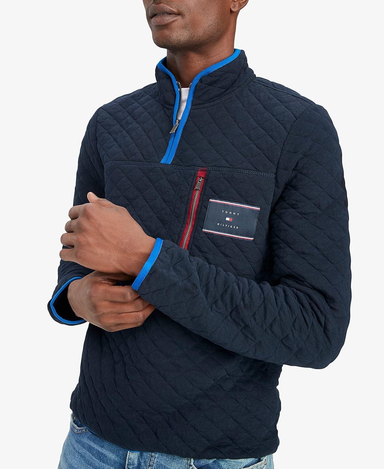 imageTommy Hilfiger Bill 14 Zip SweatshirtSky Captain