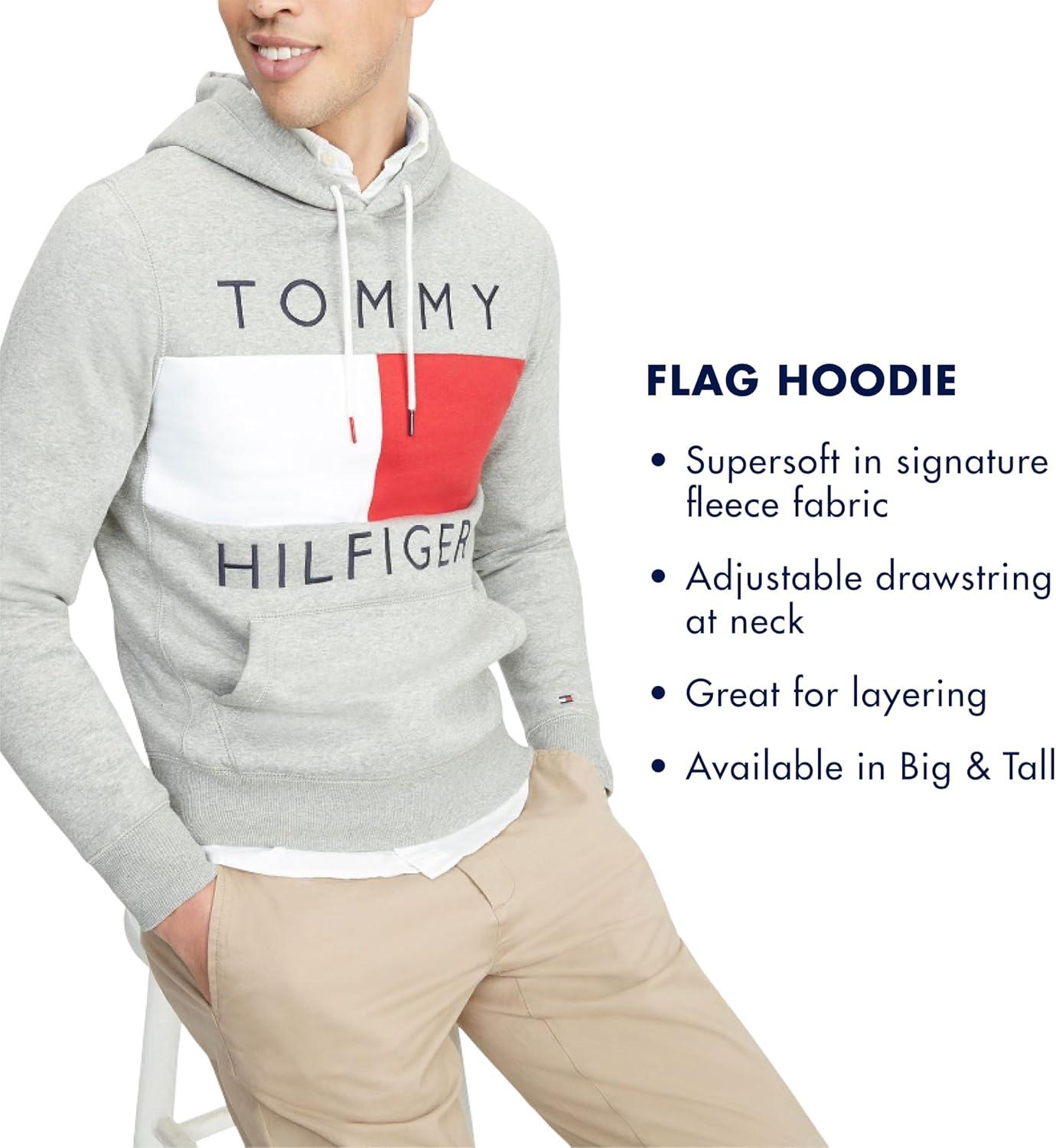 imageTommy Hilfiger Denim Brooks Pullover Hoodie SweatshirtLight Grey Heather