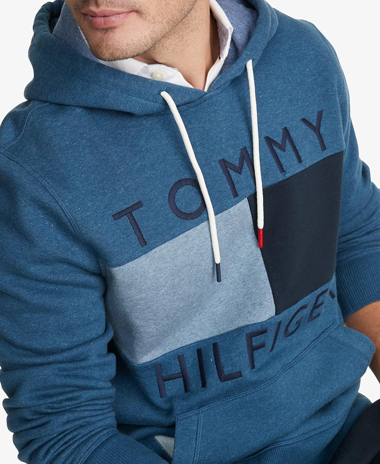 imageTommy Hilfiger Denim Brooks Pullover Hoodie SweatshirtMed Blue Heather