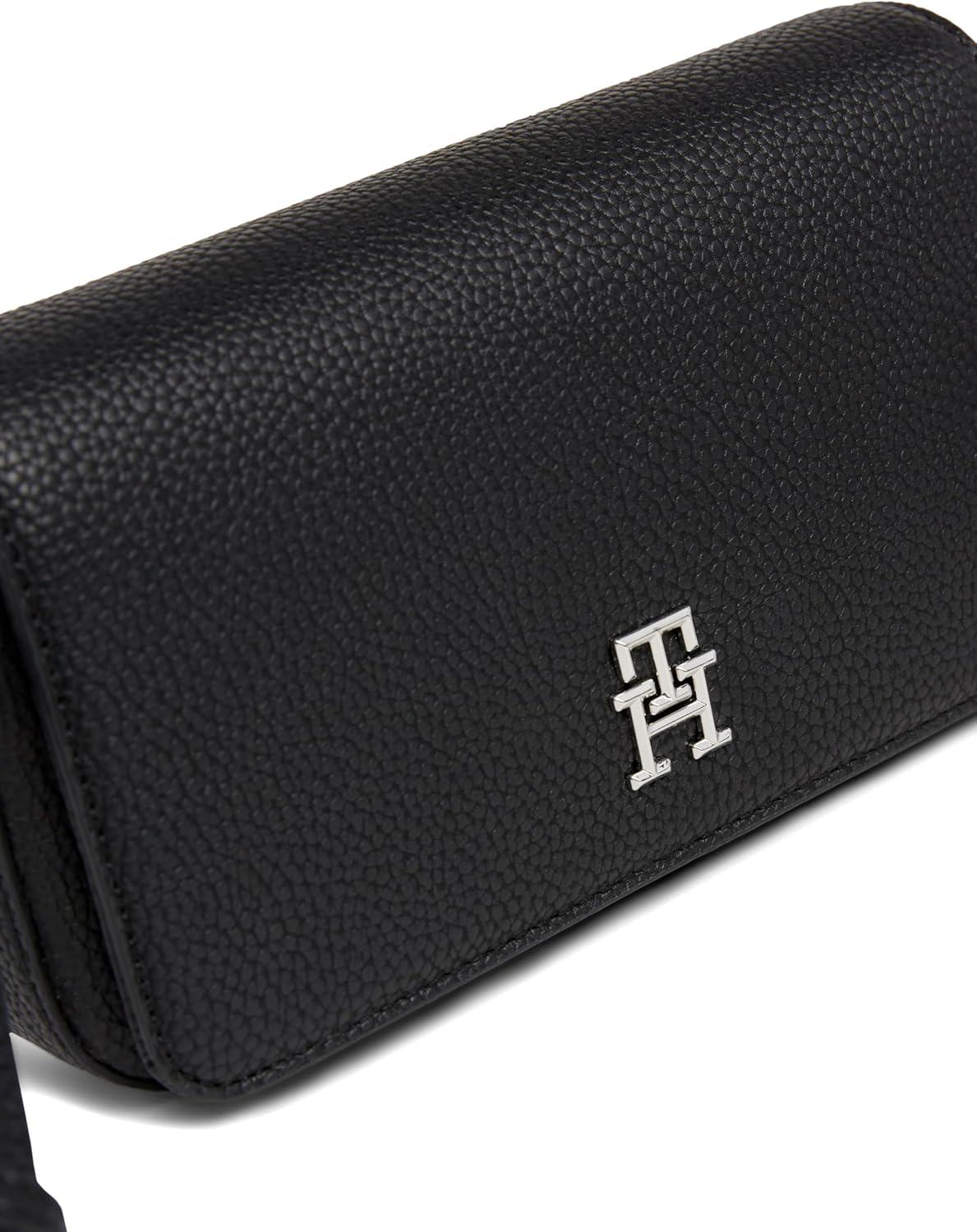 imageTommy Hilfiger Emblem Flap Crossbody BagBlack