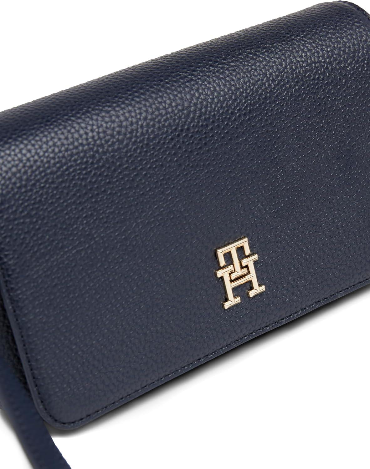 imageTommy Hilfiger Emblem Flap Crossbody BagSpace Blue