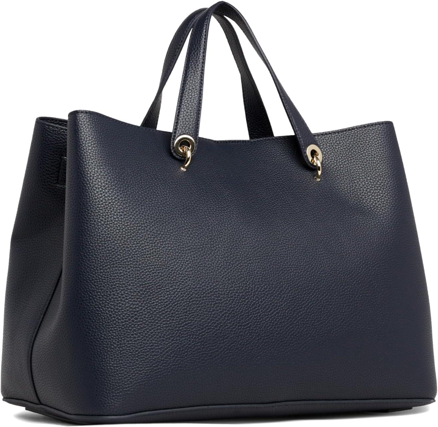imageTommy Hilfiger Emblem Satchel Bag with Removable Crossbody StrapSpace Blue