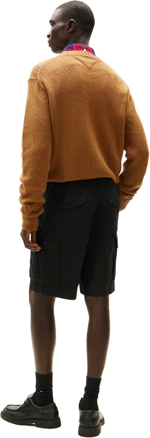 imageTommy Hilfiger Mens 6 Pocket Stretch Cotton Cargo ShortsDeep Black