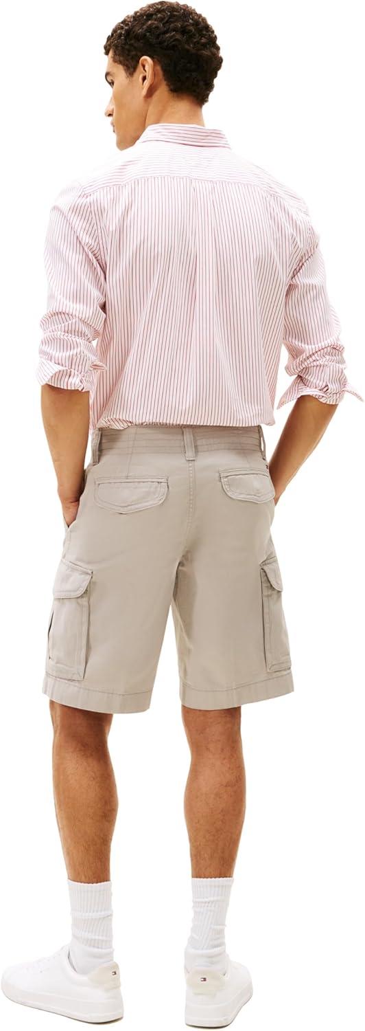 imageTommy Hilfiger Mens 6 Pocket Stretch Cotton Cargo ShortsDrizzle
