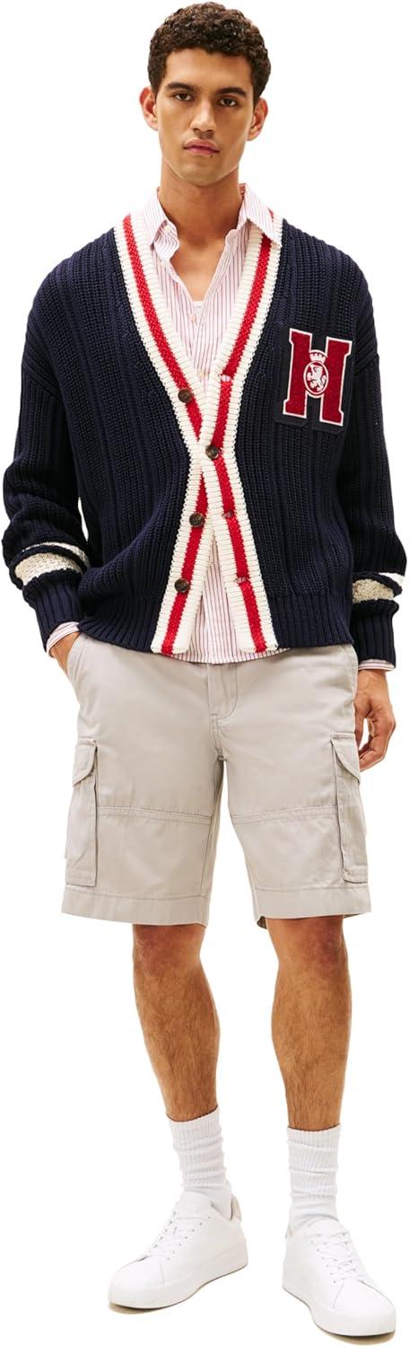 imageTommy Hilfiger Mens 6 Pocket Stretch Cotton Cargo ShortsDrizzle