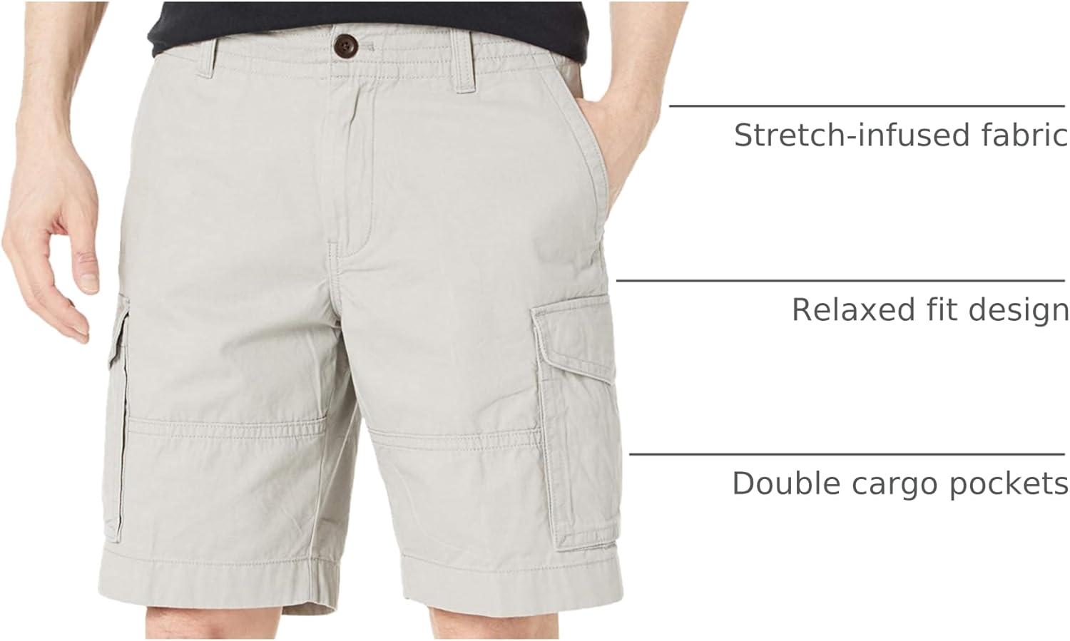 imageTommy Hilfiger Mens 6 Pocket Stretch Cotton Cargo ShortsDrizzle