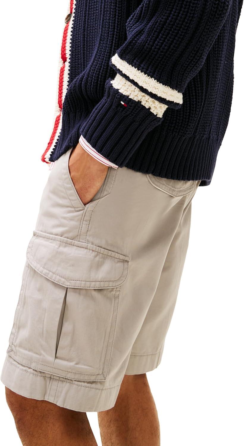 imageTommy Hilfiger Mens 6 Pocket Stretch Cotton Cargo ShortsDrizzle
