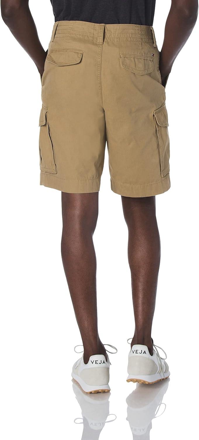 imageTommy Hilfiger Mens 6 Pocket Stretch Cotton Cargo ShortsStone