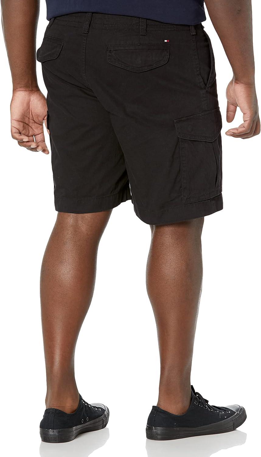 imageTommy Hilfiger Mens 6 Pocket Stretch Cotton Cargo ShortsTh Deep Black