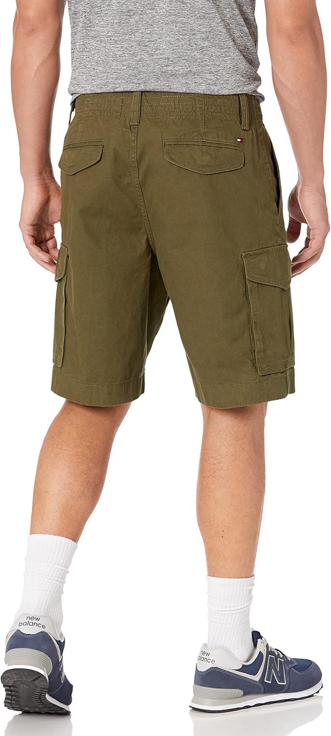 imageTommy Hilfiger Mens 6 Pocket Stretch Cotton Cargo ShortsTommy Green