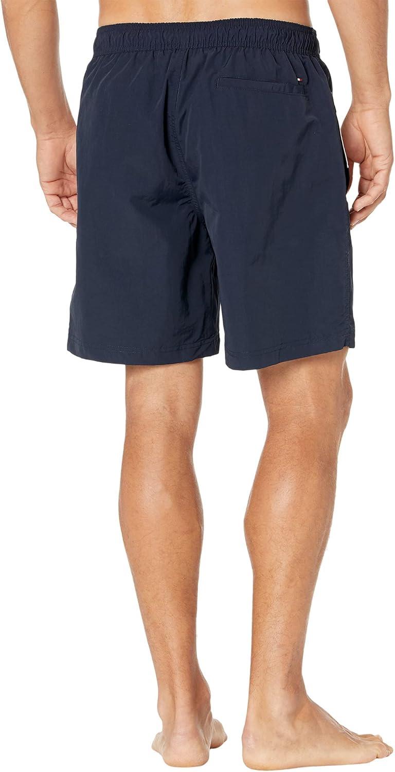 imageTommy Hilfiger Mens 7 Flag Swim Trunks with Quick DrySky Captain