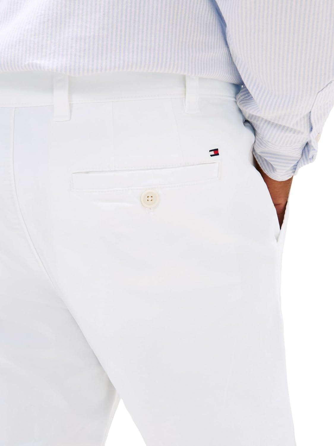 imageTommy Hilfiger Mens Big ampamp Tall Stretch Cotton Chino Pants in Classic FitBright White