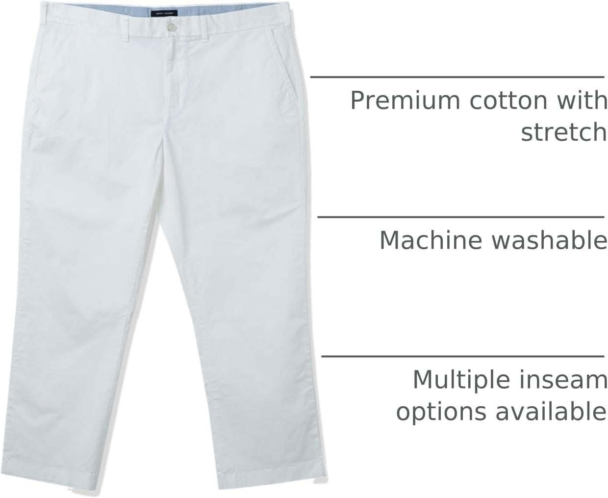 imageTommy Hilfiger Mens Big ampamp Tall Stretch Cotton Chino Pants in Classic FitBright White