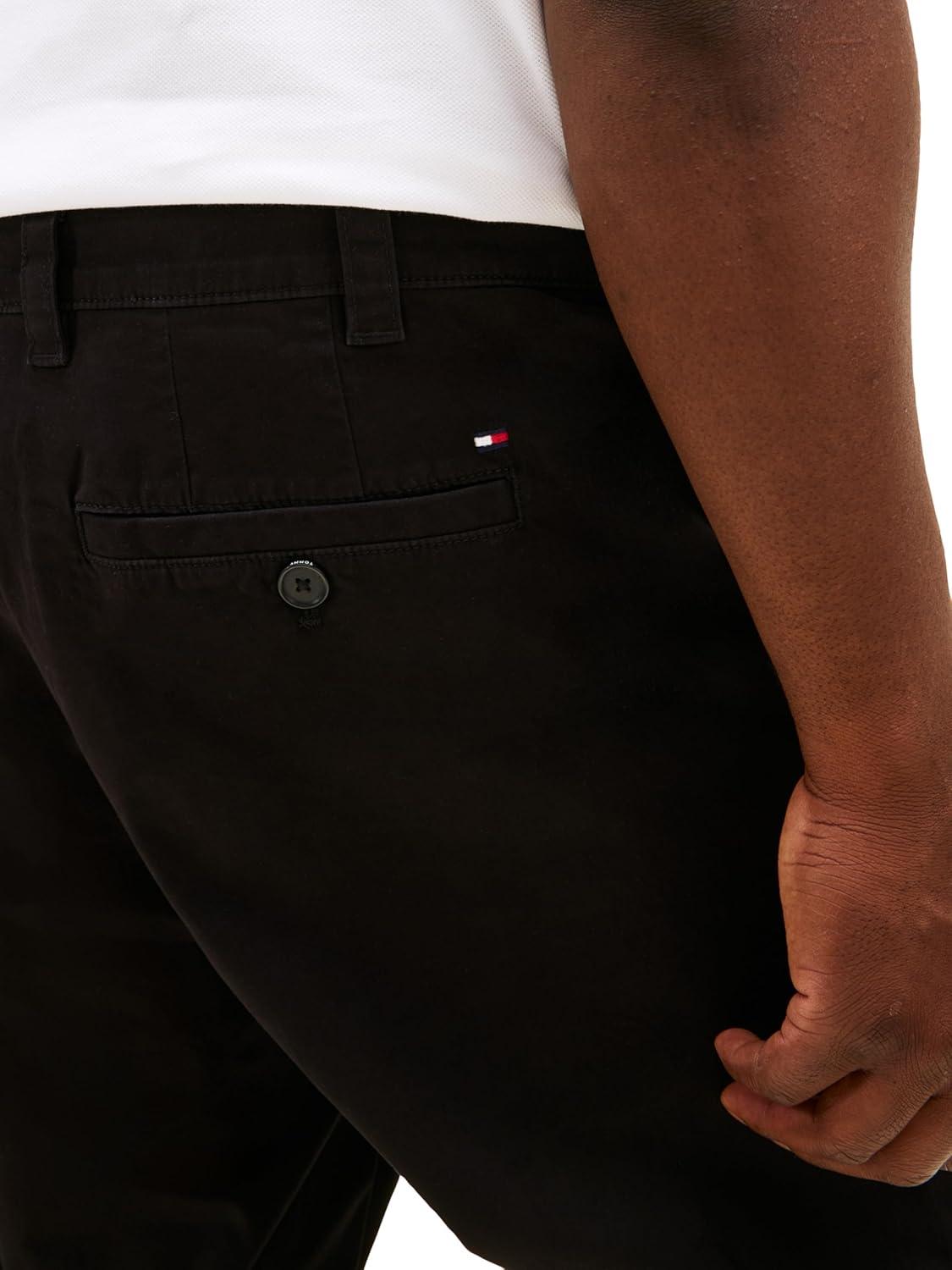 imageTommy Hilfiger Mens Big ampamp Tall Stretch Cotton Chino Pants in Classic FitDeep Knit Black