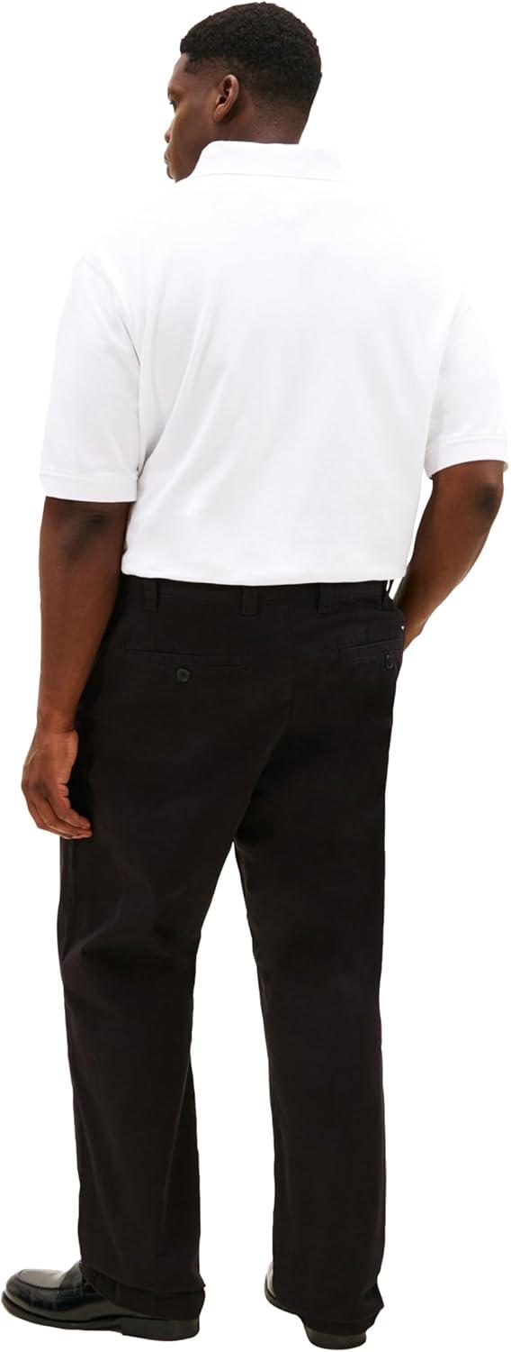 imageTommy Hilfiger Mens Big ampamp Tall Stretch Cotton Chino Pants in Classic FitDeep Knit Black