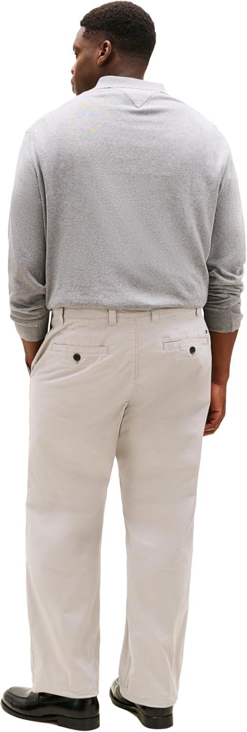 imageTommy Hilfiger Mens Big ampamp Tall Stretch Cotton Chino Pants in Classic FitDrizzle