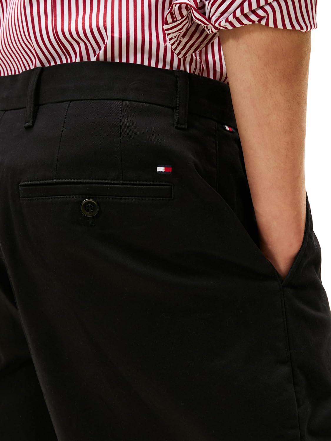 imageTommy Hilfiger Mens Casual Cotton Shorts 7 Inch with StretchBlack