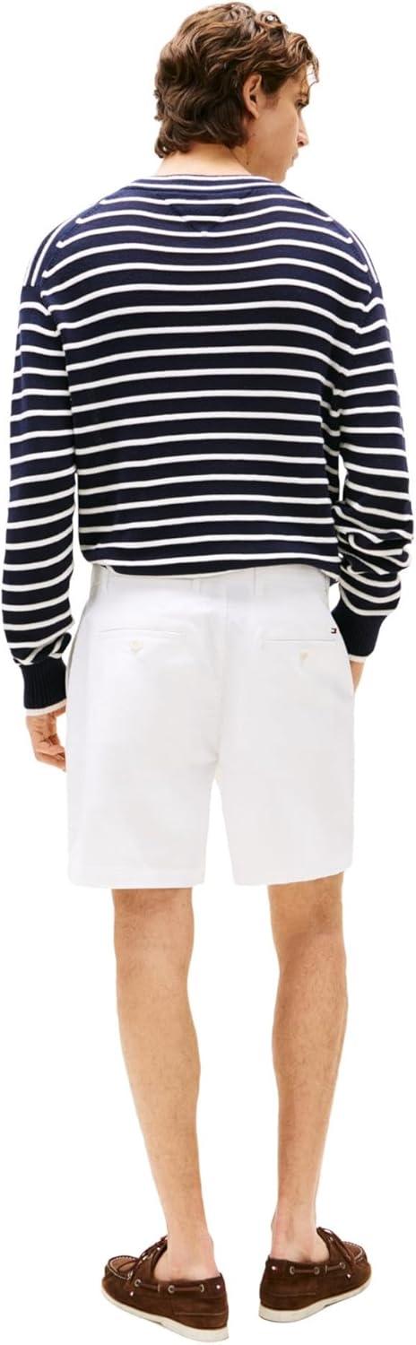 imageTommy Hilfiger Mens Casual Cotton Shorts 7 Inch with StretchTh Optic White