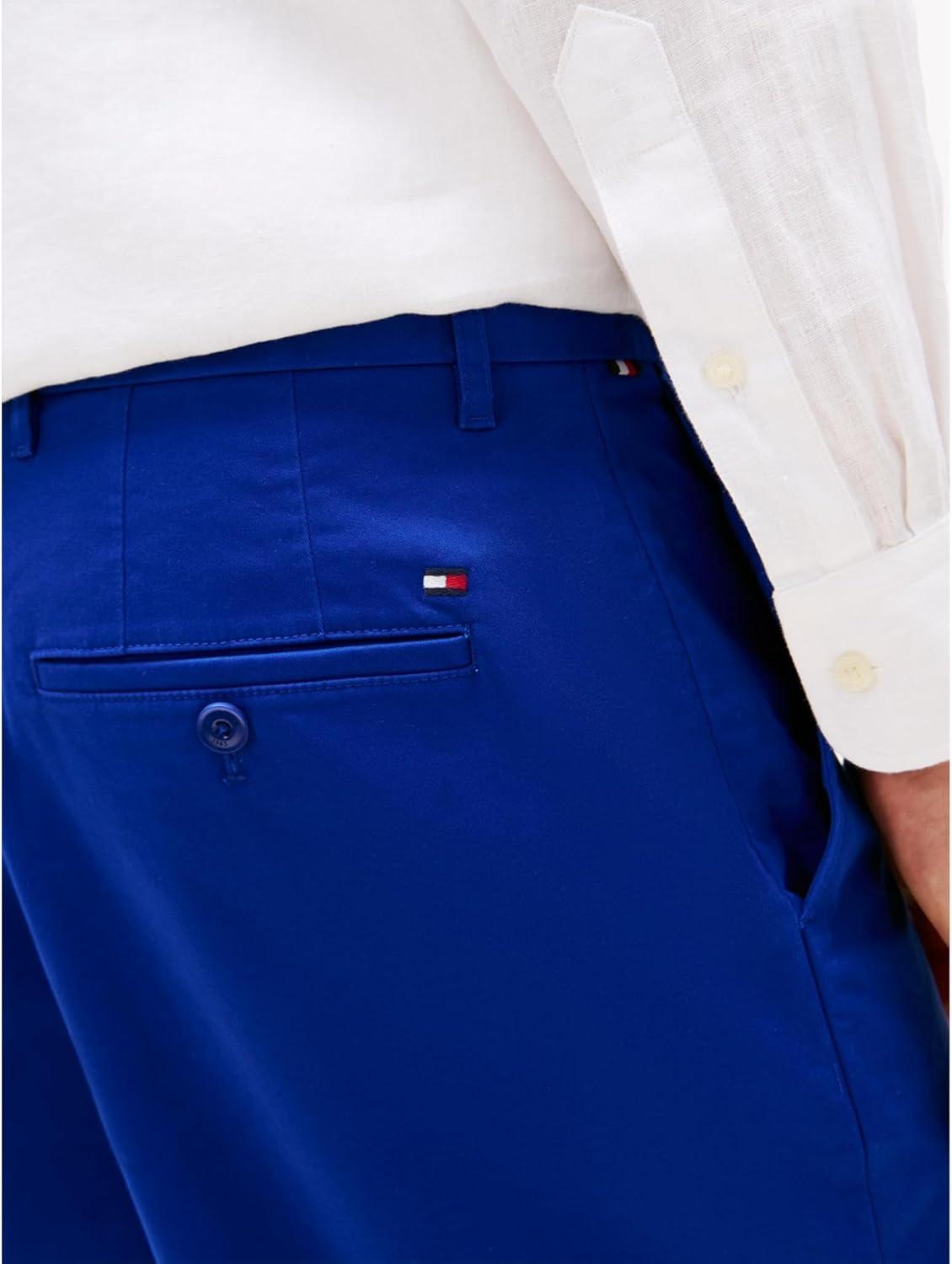 imageTommy Hilfiger Mens Casual Cotton Shorts 7 Inch with StretchWedge Blue