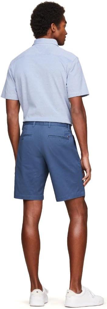 imageTommy Hilfiger Mens Casual Cotton Shorts 9 Inch with Stretch Also Available in Big and TallAegean Sea