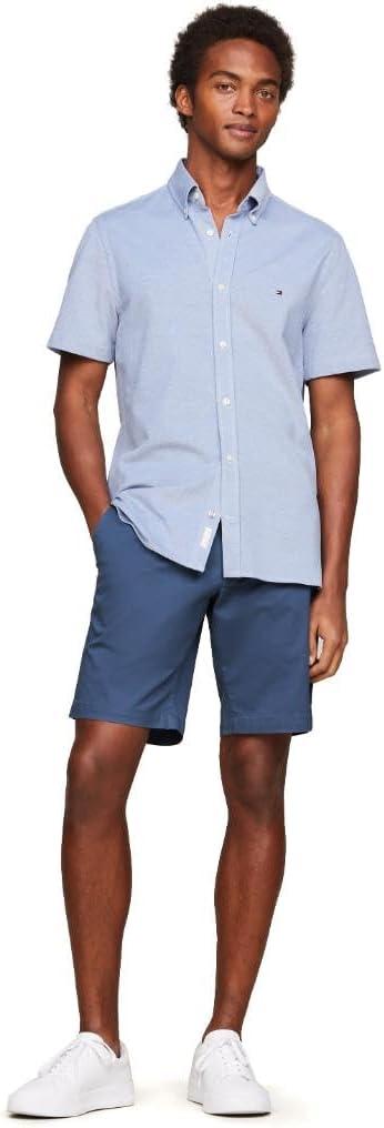 imageTommy Hilfiger Mens Casual Cotton Shorts 9 Inch with Stretch Also Available in Big and TallAegean Sea