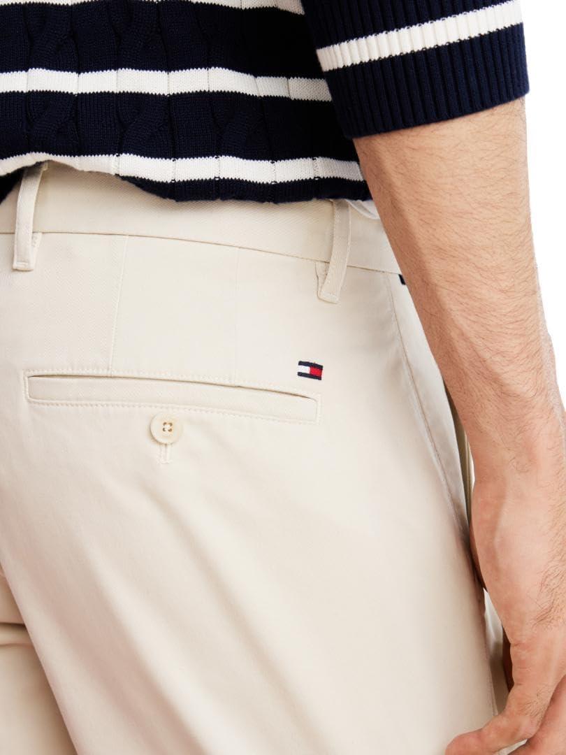 imageTommy Hilfiger Mens Casual Cotton Shorts 9 Inch with Stretch Also Available in Big and TallBleached Stone