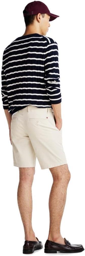 imageTommy Hilfiger Mens Casual Cotton Shorts 9 Inch with Stretch Also Available in Big and TallBleached Stone