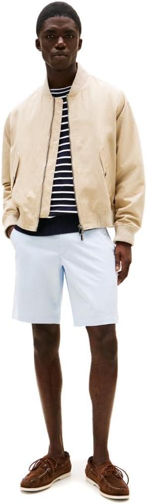 imageTommy Hilfiger Mens Casual Cotton Shorts 9 Inch with Stretch Also Available in Big and TallBreezy Blue