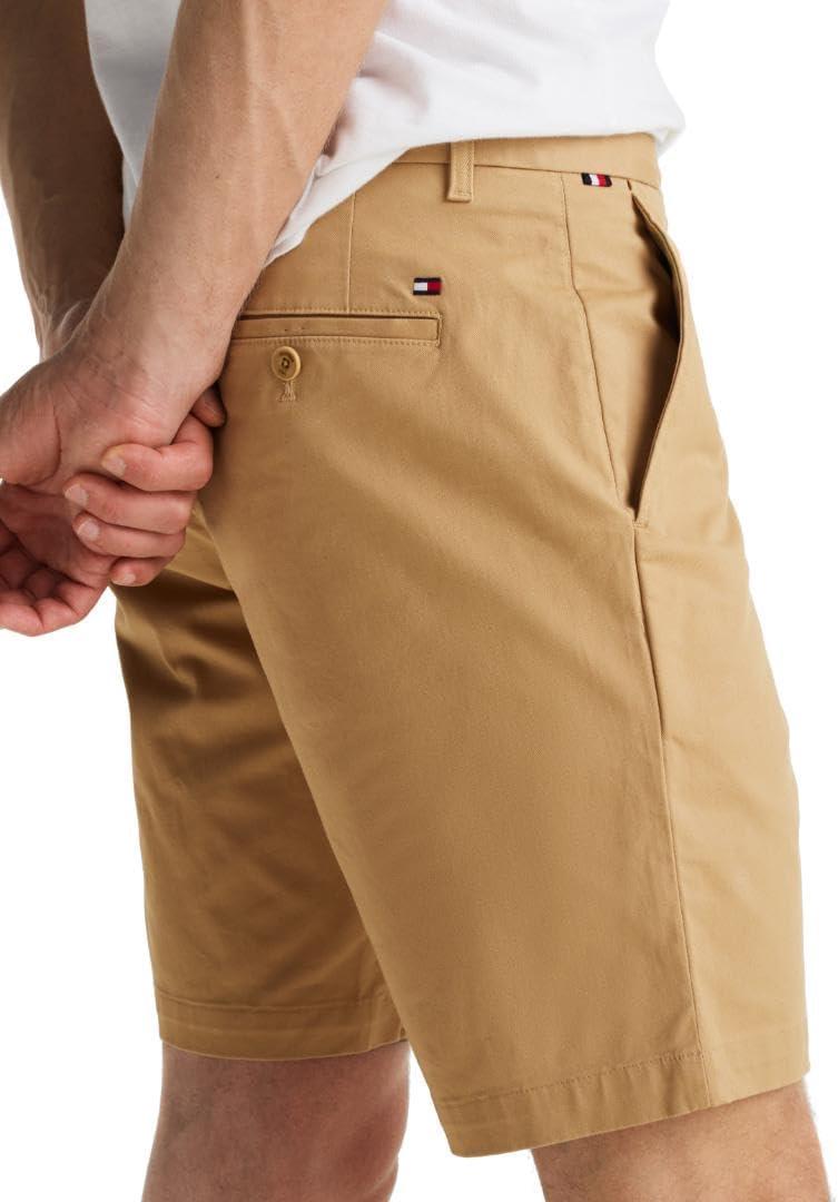 imageTommy Hilfiger Mens Casual Cotton Shorts 9 Inch with Stretch Also Available in Big and TallClassic Khaki