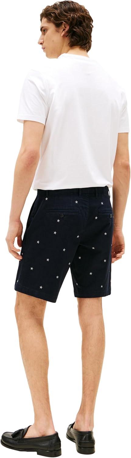 imageTommy Hilfiger Mens Casual Cotton Shorts 9 Inch with Stretch Also Available in Big and TallDesert Sky Ivory