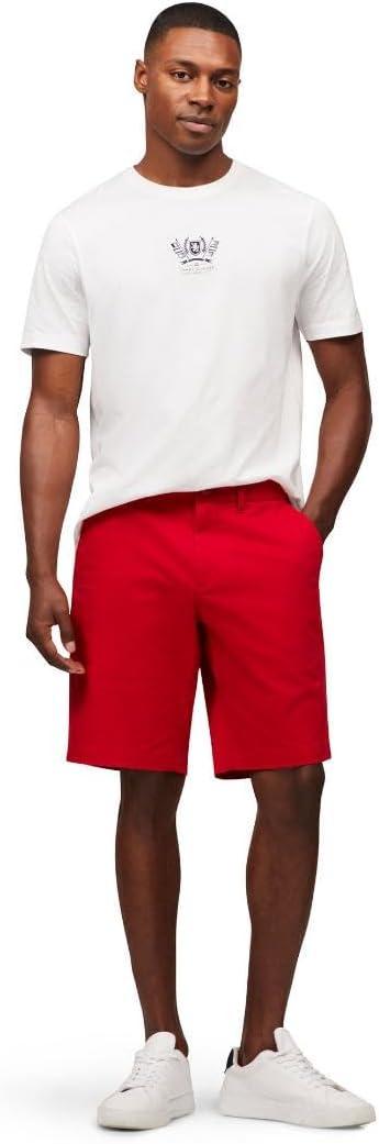 imageTommy Hilfiger Mens Casual Cotton Shorts 9 Inch with Stretch Also Available in Big and TallMedium Red