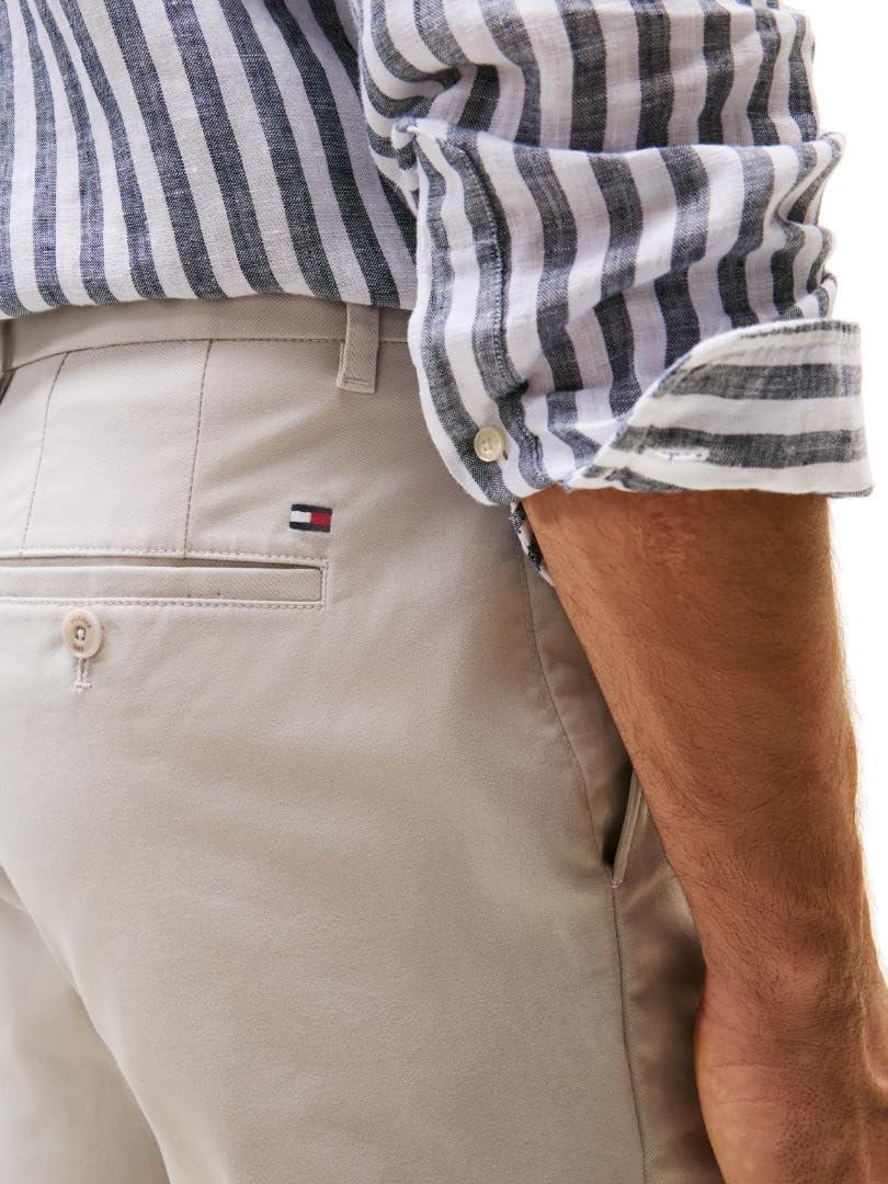 imageTommy Hilfiger Mens Casual Cotton Shorts 9 Inch with Stretch Also Available in Big and TallOctober Grey