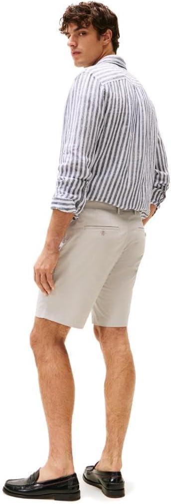 imageTommy Hilfiger Mens Casual Cotton Shorts 9 Inch with Stretch Also Available in Big and TallOctober Grey
