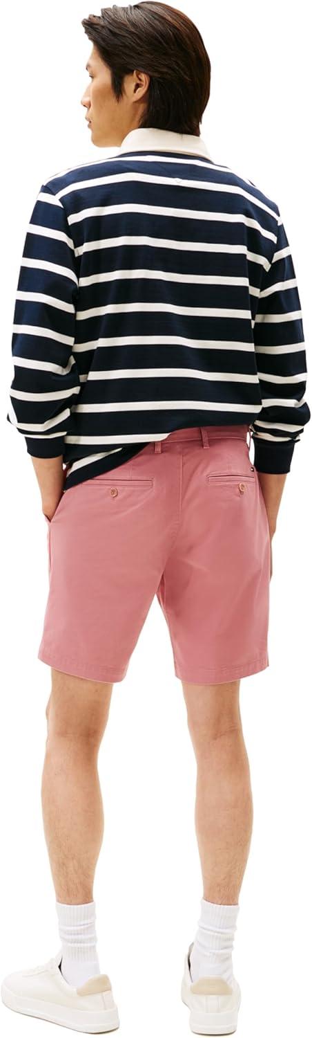 imageTommy Hilfiger Mens Casual Cotton Shorts 9 Inch with Stretch Also Available in Big and TallTahiti Berry