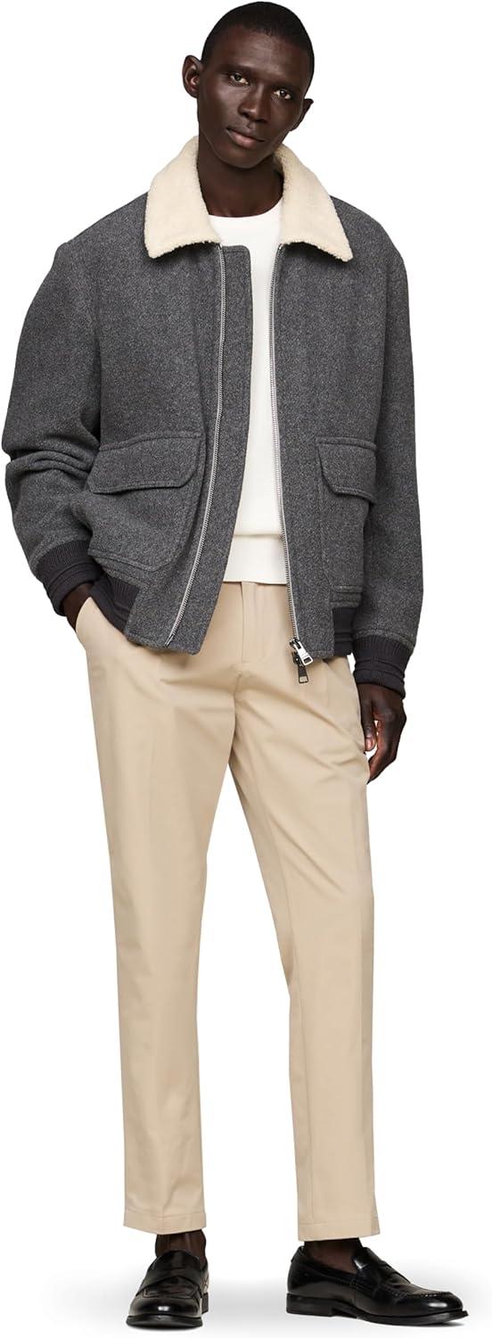 imageTommy Hilfiger Mens Casual Moisture Wicking Wrinkle Resistant Stretch Performance Pants in Straight FitBatique Khaki