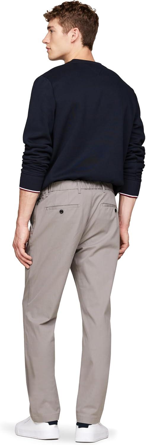 imageTommy Hilfiger Mens Casual Moisture Wicking Wrinkle Resistant Stretch Performance Pants in Straight FitHydrogen Grey
