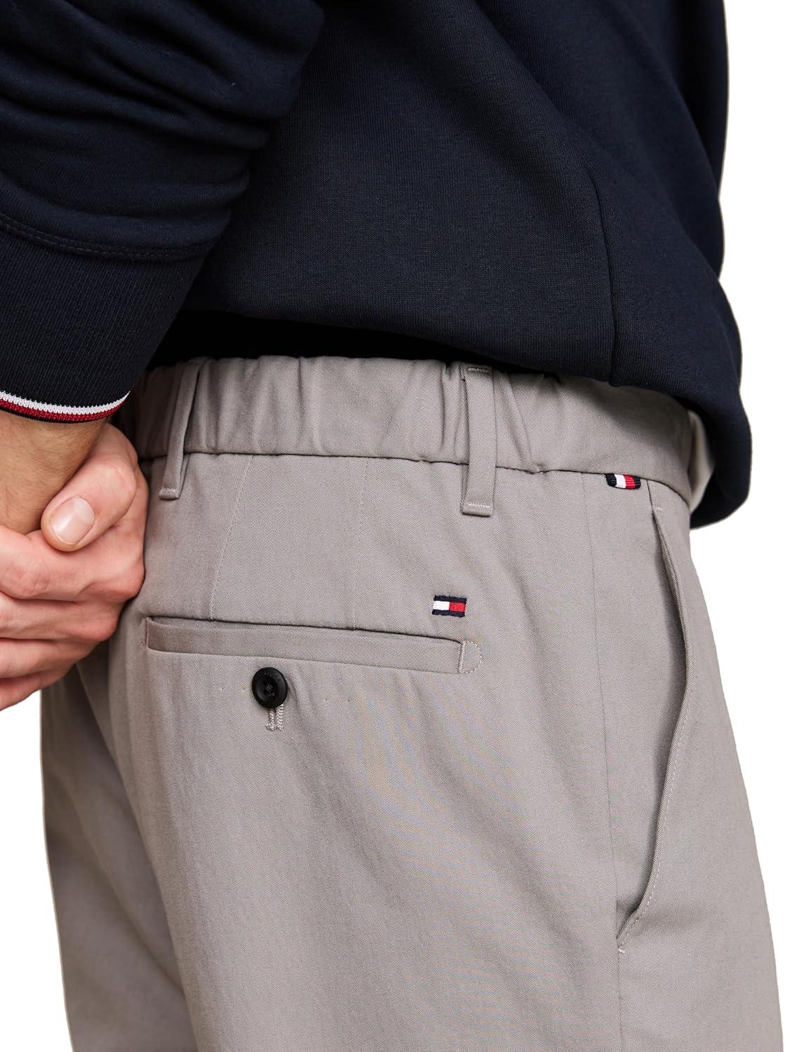imageTommy Hilfiger Mens Casual Moisture Wicking Wrinkle Resistant Stretch Performance Pants in Straight FitHydrogen Grey