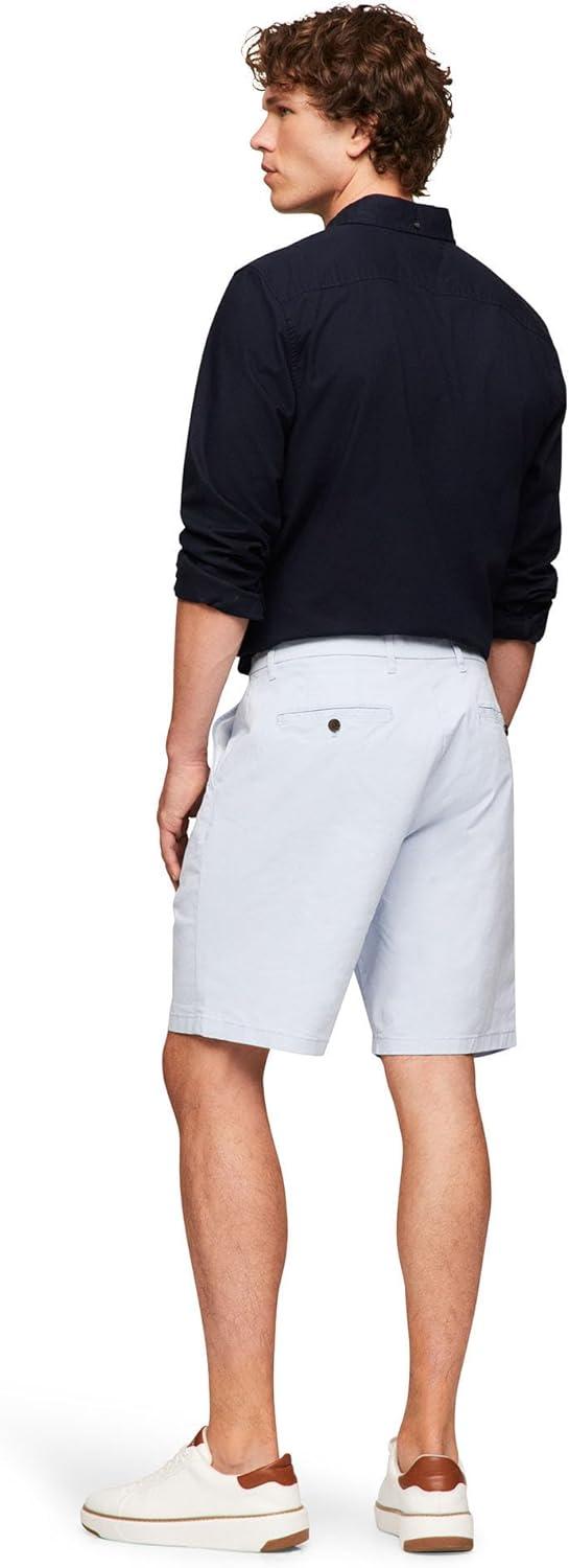 imageTommy Hilfiger Mens Casual Stretch 9 Inseam Chino ShortsBreezy Blue