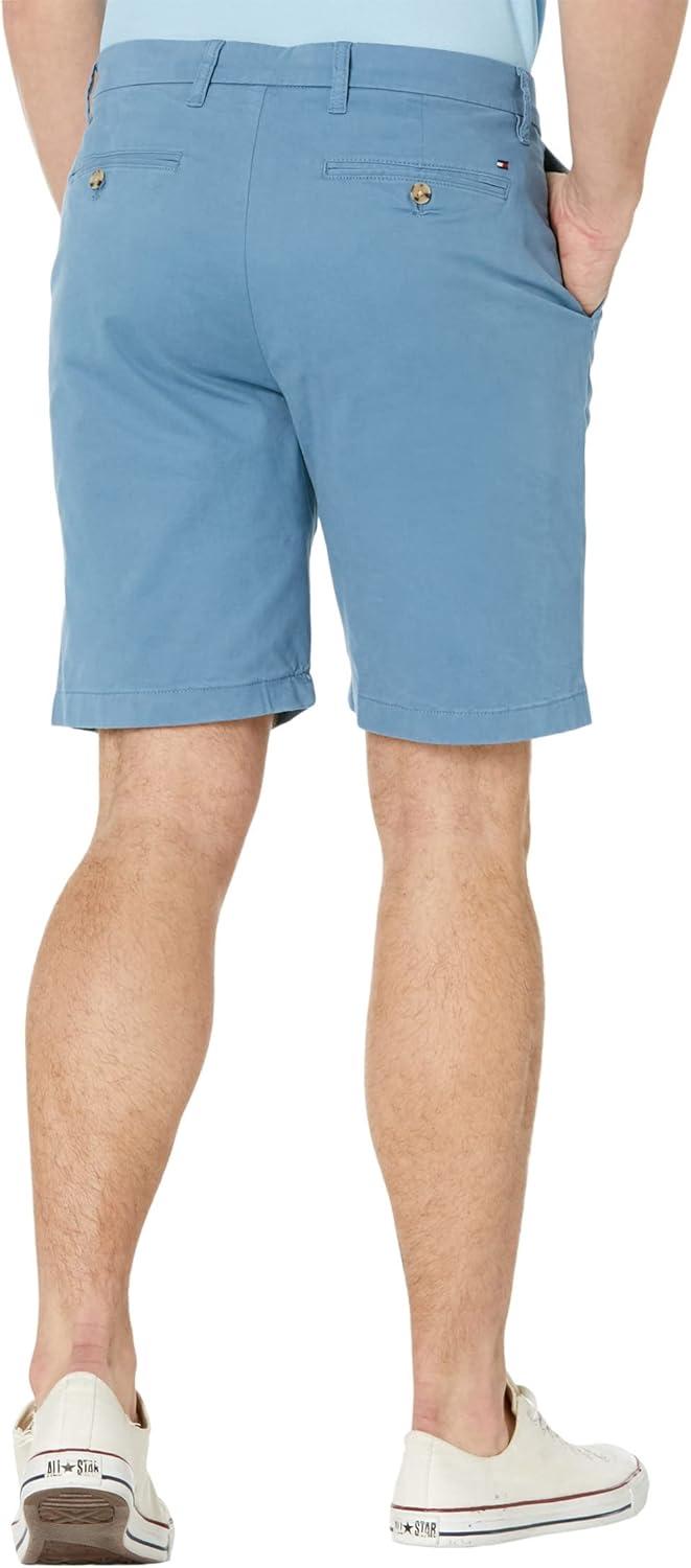 imageTommy Hilfiger Mens Casual Stretch 9 Inseam Chino ShortsCaptains Blue