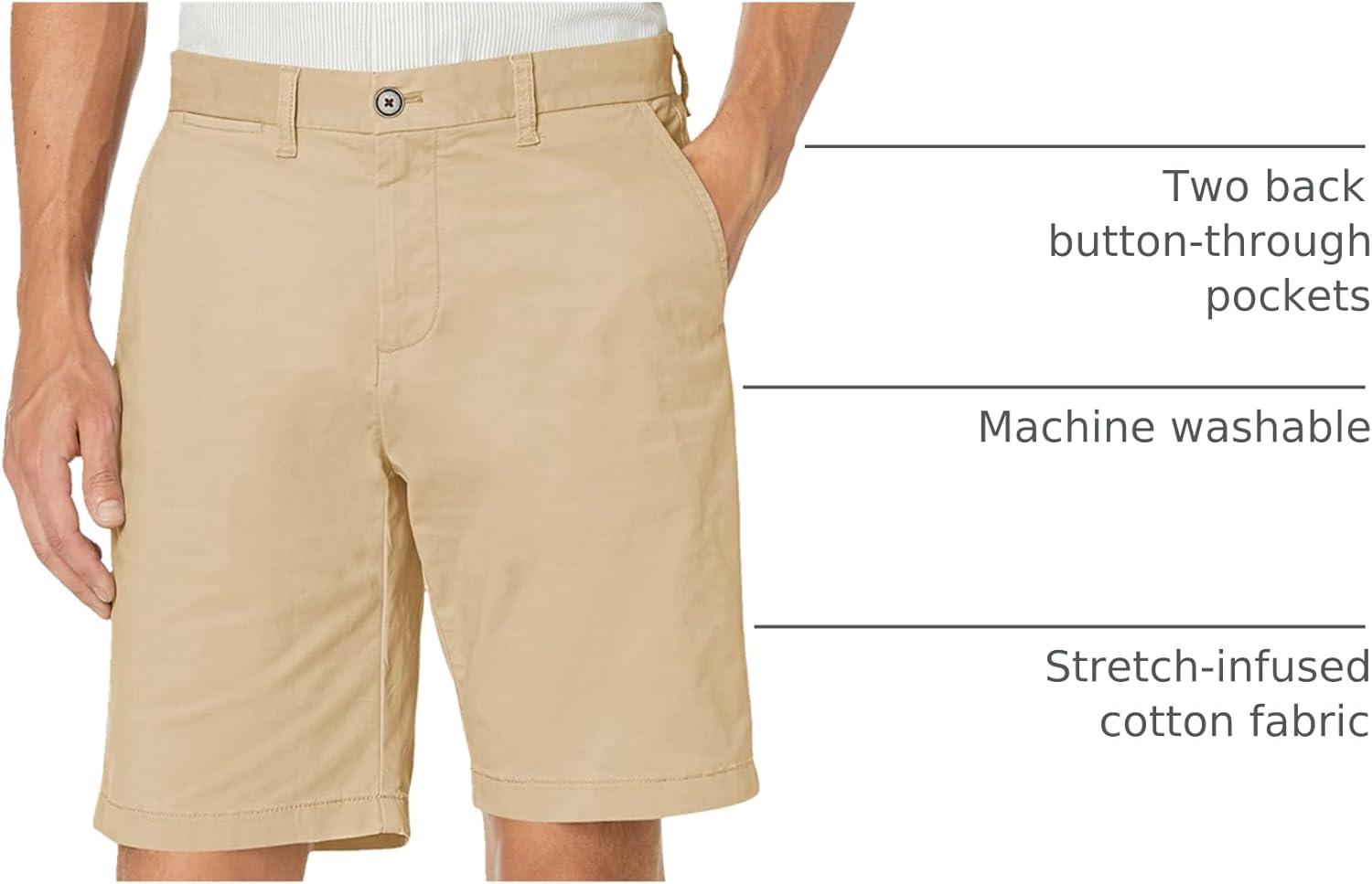 imageTommy Hilfiger Mens Casual Stretch 9 Inseam Chino ShortsMallet