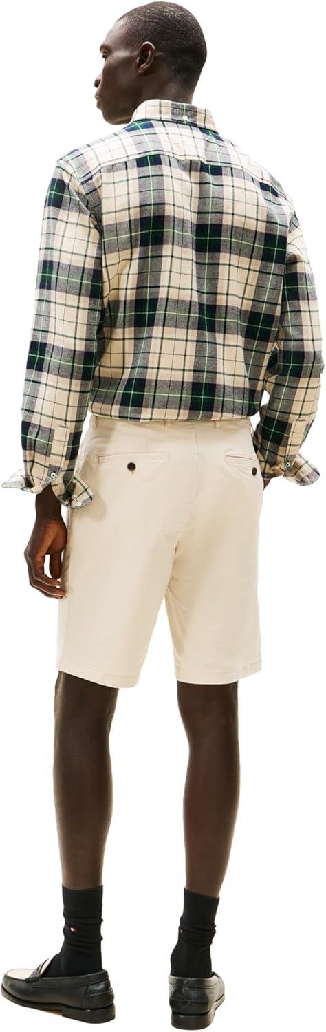 imageTommy Hilfiger Mens Casual Stretch 9 Inseam Chino ShortsSand Khaki