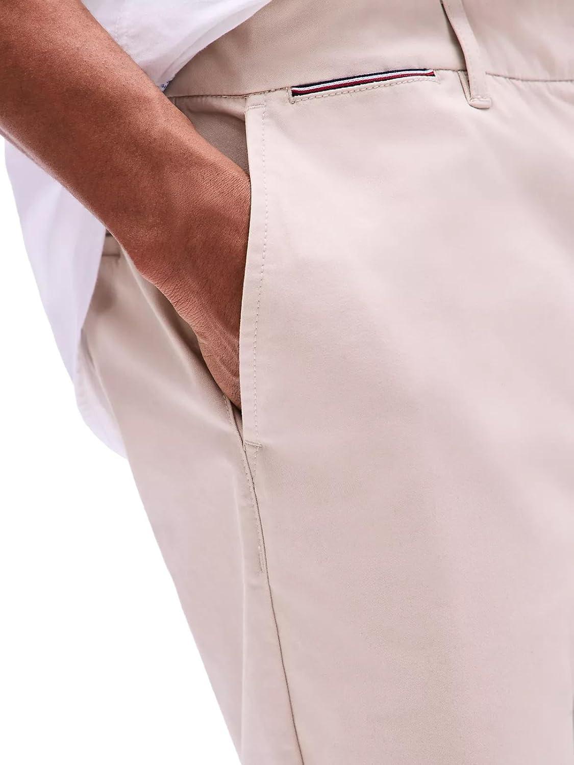 imageTommy Hilfiger Mens Casual Stretch 9 Inseam Chino ShortsTh Classic Beige