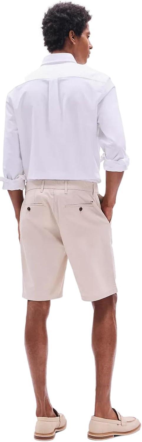 imageTommy Hilfiger Mens Casual Stretch 9 Inseam Chino ShortsTh Classic Beige